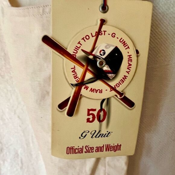 Vintage NWT G Unit 50 Cents Mens 42  Linen/Cotton Easy Fit Shorts NWT NOS - Picture 10 of 12